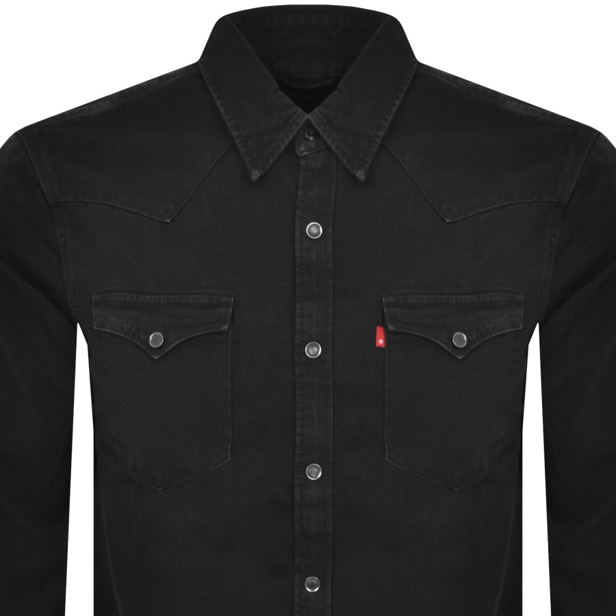 Levi's barstow western shirt black clearance